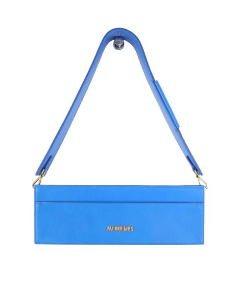 Blaue Lederhandtasche - 32x6x11 cm - Nie getragen