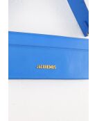 Blaue Lederhandtasche - 32x6x11 cm - Nie getragen