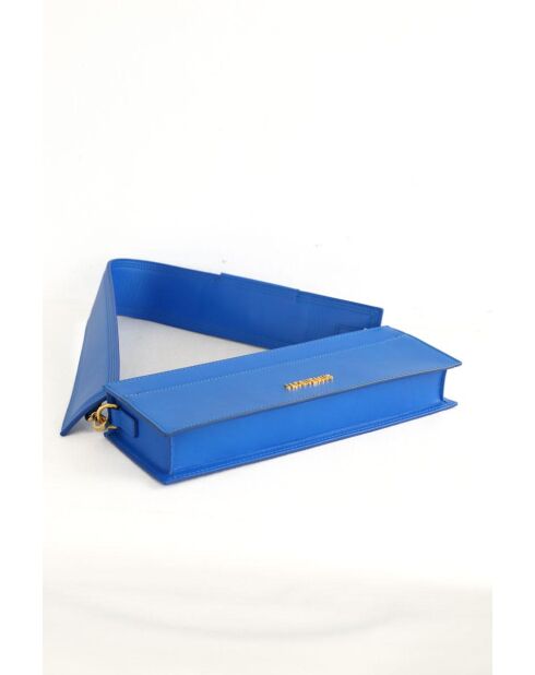 Blaue Lederhandtasche - 32x6x11 cm - Nie getragen