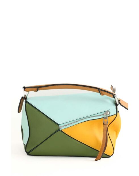 Bandolera de piel azul - 27x12x20 cm - Nunca usado