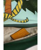 Blauwe leren schoudertas - 27x12x20 cm - Nooit gedragen