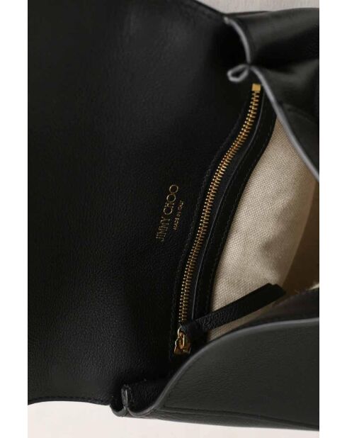 Sac à bandoulière en cuir noir - 20x28x12 cm - Très bon état