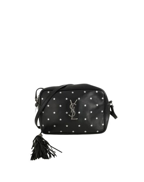 Schwarze Schultertasche aus Leder - 22x6x15 cm - Sehr guter Zustand