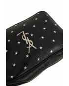 Schwarze Schultertasche aus Leder - 22x6x15 cm - Sehr guter Zustand