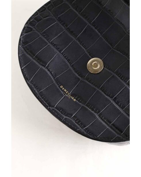 Graue Lederhandtasche - 18x6x18 cm - Sehr guter Zustand