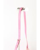 Roze leren schoudertas - 23x17x7 cm - Zeer goede conditie