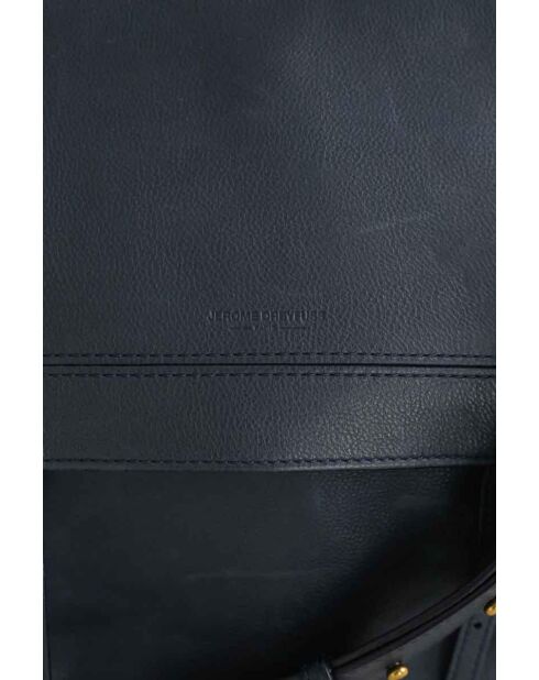 Blaue Schultertasche aus Leder - 33x15x26 cm - Guter Zustand