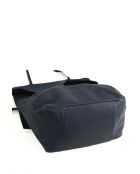 Blaue Schultertasche aus Leder - 33x15x26 cm - Guter Zustand