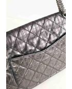 Graue Schultertasche aus Leder - 31x9,5x16 cm - Sehr guter Zustand