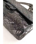 Graue Schultertasche aus Leder - 31x9,5x16 cm - Sehr guter Zustand