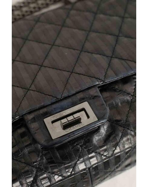 Graue Schultertasche aus Leder - 31x9,5x16 cm - Sehr guter Zustand