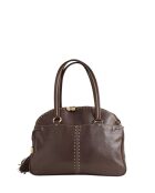 Braune Schultertasche aus Leder - 38x5x29 cm - Guter Zustand