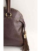 Braune Schultertasche aus Leder - 38x5x29 cm - Guter Zustand