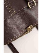 Braune Schultertasche aus Leder - 38x5x29 cm - Guter Zustand