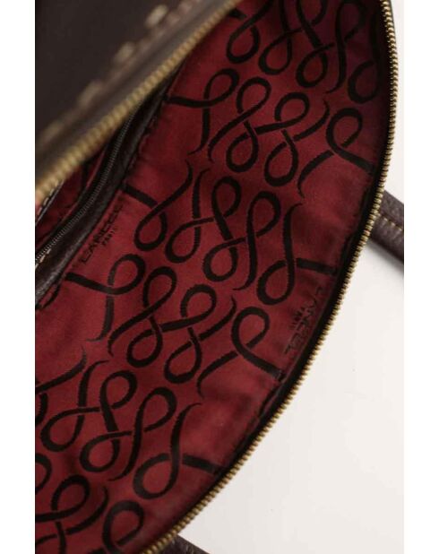 Braune Schultertasche aus Leder - 38x5x29 cm - Guter Zustand