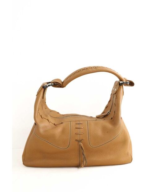 Schultertasche aus Kamelleder -35x15x28 cm - Sehr guter Zustand