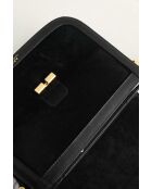 Sac à bandoulière en cuir noir - 21x7x16 cm - Jamais porté