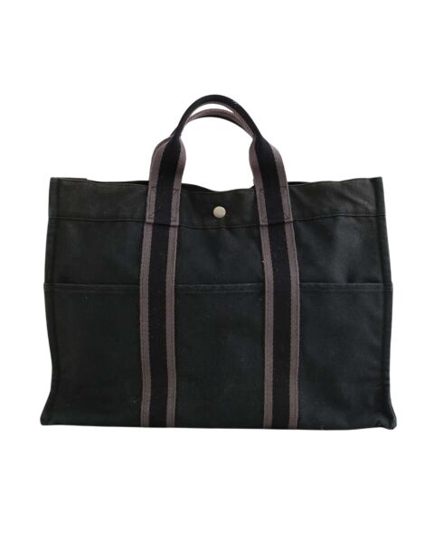 Bolsa de algodón negra - 41x10x32 cm - Buen estado
