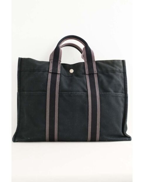 Bolsa de algodón negra - 41x10x32 cm - Buen estado