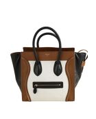 Cabas en cuir multicolore - 36x16x33 cm - Bon état