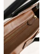 Cabas en cuir multicolore - 36x16x33 cm - Bon état