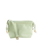 Grüne Schultertasche aus Leder - 24x16x9 cm - Sehr guter Zustand