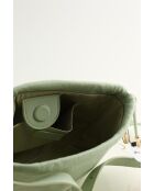 Grüne Schultertasche aus Leder - 24x16x9 cm - Sehr guter Zustand