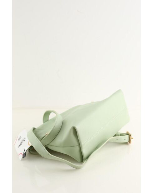 Grüne Schultertasche aus Leder - 24x16x9 cm - Sehr guter Zustand