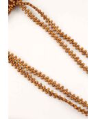 Schoudertas van camelstof - 28x7x30 cm - Zeer goede staat