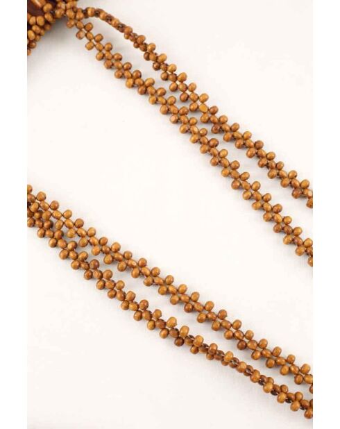 Schoudertas van camelstof - 28x7x30 cm - Zeer goede staat