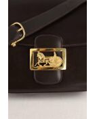 Braune Schultertasche aus Lackleder - 24x5x19 cm - Guter Zustand