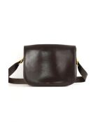 Braune Schultertasche aus Lackleder - 24x5x19 cm - Guter Zustand