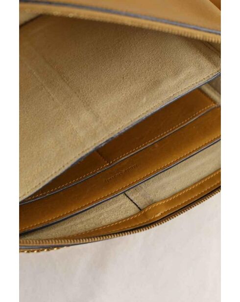 Schultertasche aus Kamelleder - 30x6x30 cm - Guter Zustand