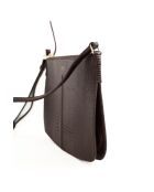 Minibolso de piel marrón - 30x5x17 cm - Muy buen estado