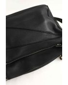 Schwarze Schultertasche aus Leder - 27x10x15 cm - Sehr guter Zustand