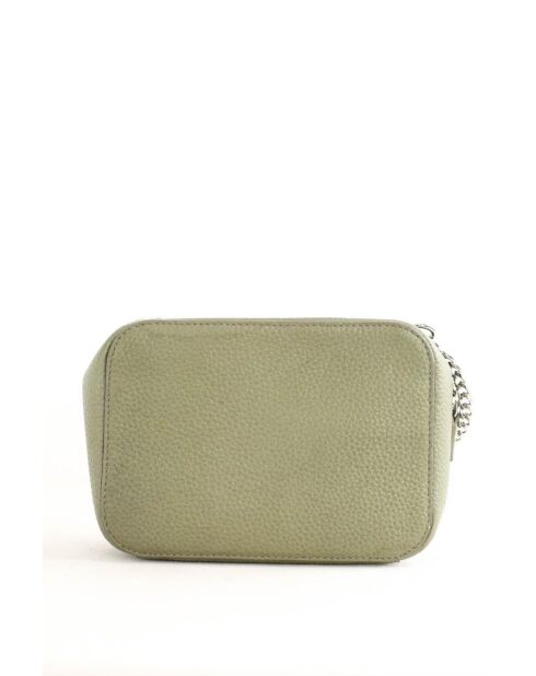 Kaki leren schoudertas - Zeer goede staat