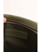 Kaki leren schoudertas - Zeer goede staat