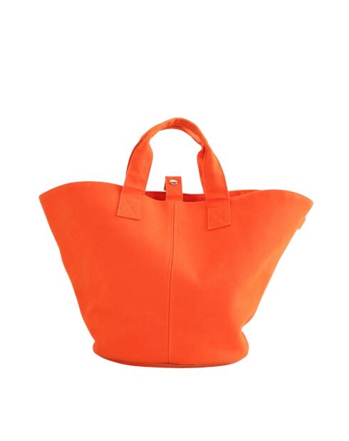 Sac à main en coton orange - 55x18x31 cm - Très bon état