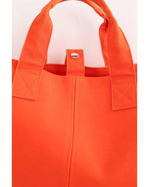 Sac à main en coton orange - 55x18x31 cm - Très bon état