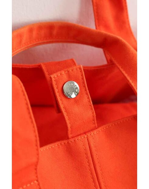Sac à main en coton orange - 55x18x31 cm - Très bon état