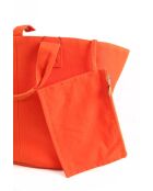 Sac à main en coton orange - 55x18x31 cm - Très bon état