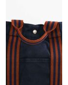 Bolsa de algodón azul marino - 42x10x32 cm - Buen estado