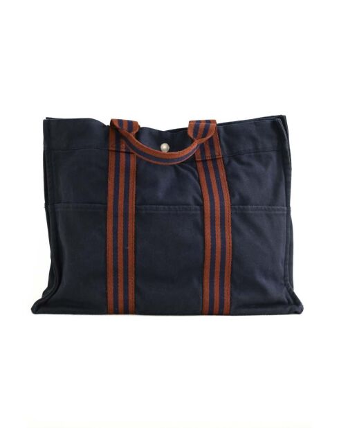 Bolsa de algodón azul marino - 42x10x32 cm - Buen estado