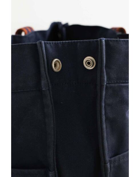 Bolsa de algodón azul marino - 42x10x32 cm - Buen estado