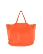 Orangefarbene Tragetasche aus Leder - 38x18x31 cm - Sehr guter Zustand