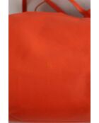 Orangefarbene Tragetasche aus Leder - 38x18x31 cm - Sehr guter Zustand