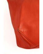 Orangefarbene Tragetasche aus Leder - 38x18x31 cm - Sehr guter Zustand