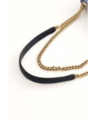 Blaue Schultertasche aus Stoff - 23x8x20 cm - Sehr guter Zustand