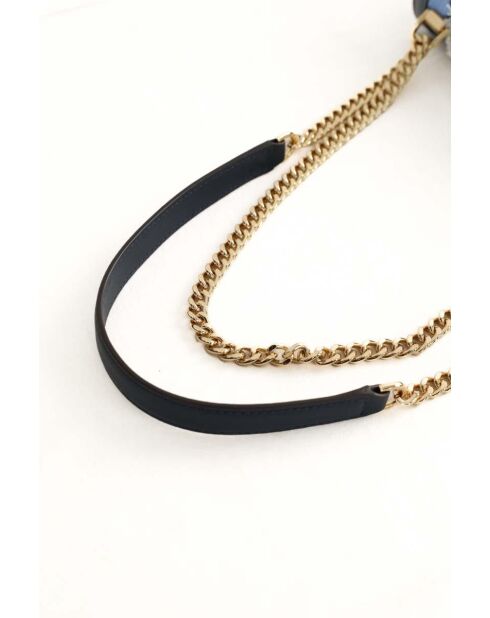 Blaue Schultertasche aus Stoff - 23x8x20 cm - Sehr guter Zustand