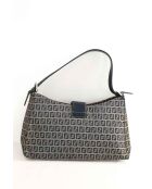 Graue Schultertasche aus Stoff - 34x11x22 cm - Sehr guter Zustand